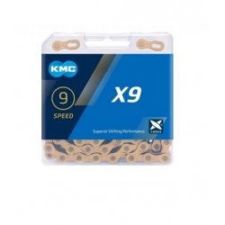 Chain KMC 9sp X9 silver 1/2x11/128x116L