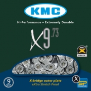 Ланцюг KMC X9.73 1/2х11/128х116L, 9шв.