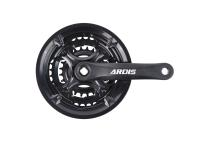 Шатун АЛ MTB 42/34/24Т, 152мм чорний