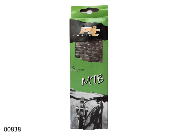 Ланцюг MaYa Р33 1/2*3/32*116L коричневий/темно 24"-28" сріблястий в коробці