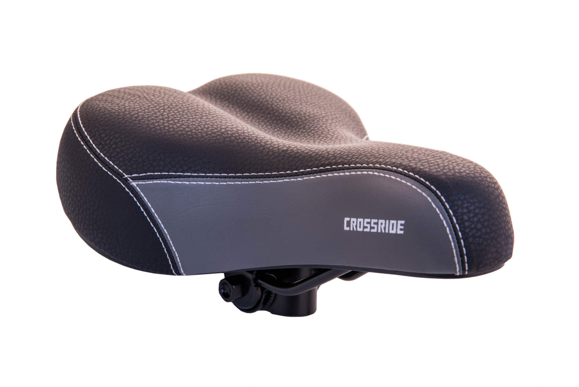 Сідло дорож. Baisike 260х200мм чорно-сіре, еластомер, N312 на пружині