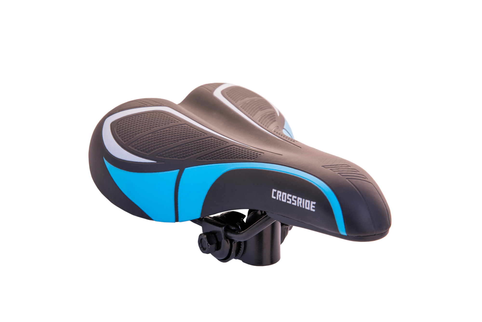 Сідло Baisike 901-В чорне/синє 240х140 мм, з замком